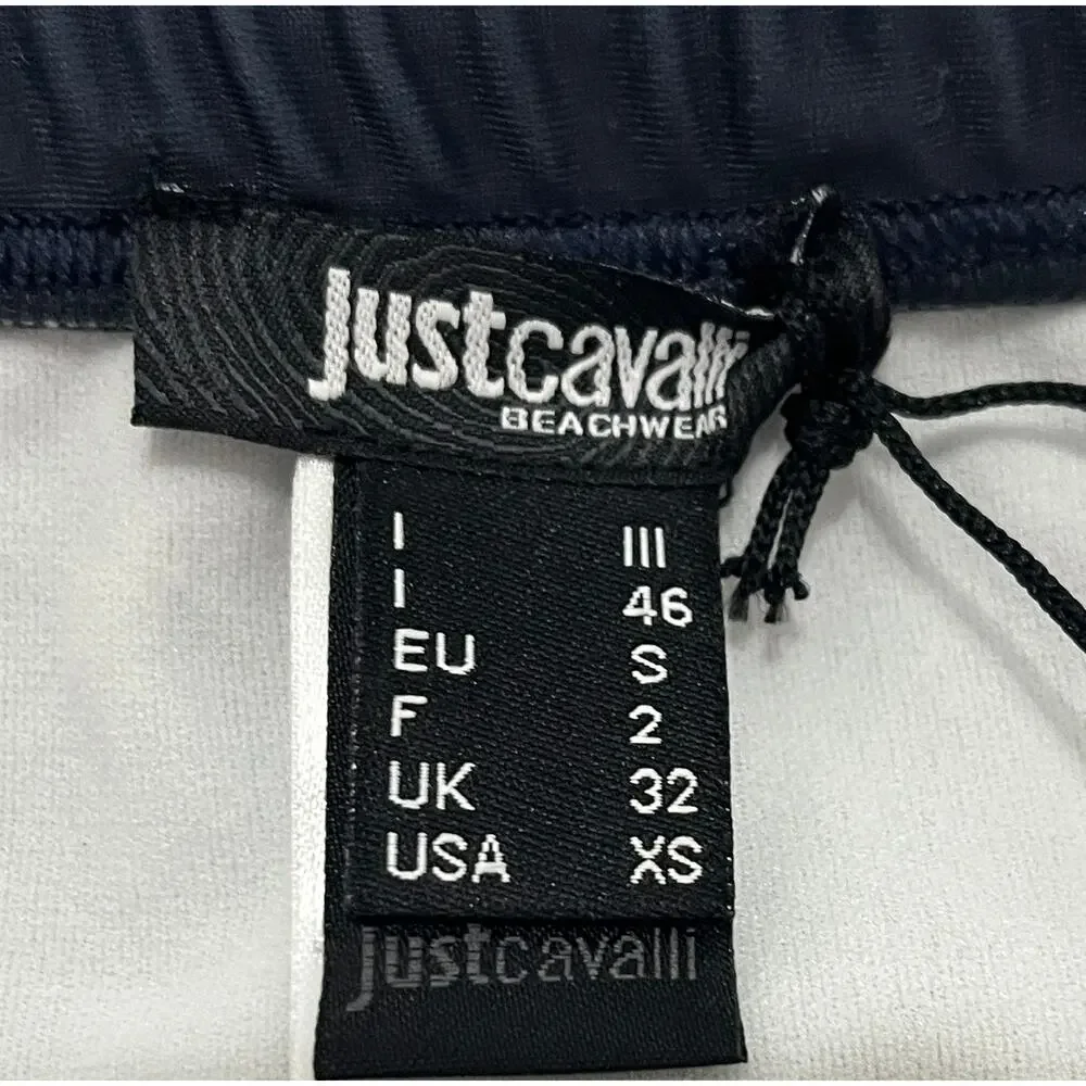 6-51 ROBERTO CAVALLI Just Cavalli Speedo Drawstring Adjustable Blue XS